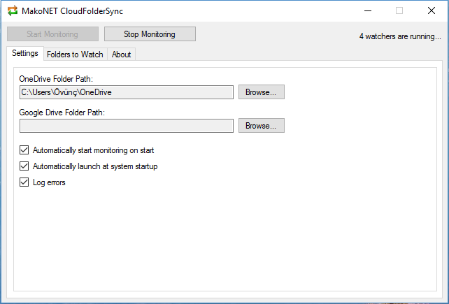 Settings Screen